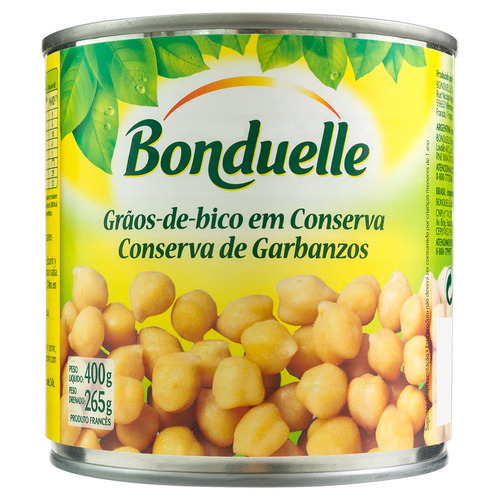 Grão-de-Bico em Conserva Bonduelle Lata 265g