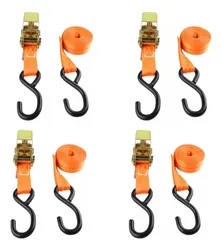 Comprar Kit 04 Cinta Catraca P/ Amarração C/ Gancho Aço P/ 800kg no Mercado Livre