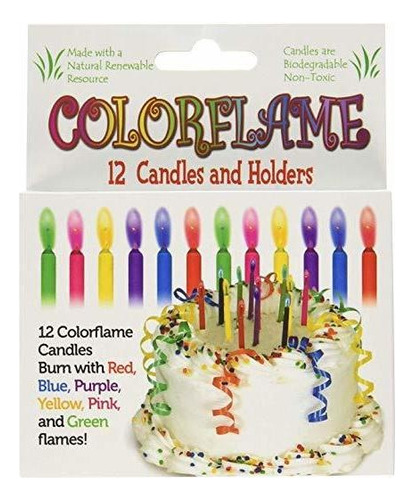 Colorflame Velas De Cumpleaños Con Las Llamas De Color (12 P