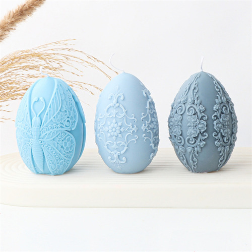 (8 #mold) Molde De Silicona Para Velas Con Forma De Huevo, B