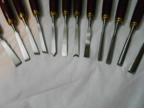 Formón/ Gubia Para Tallar Madera 12 Piezas Chalimex Oferta