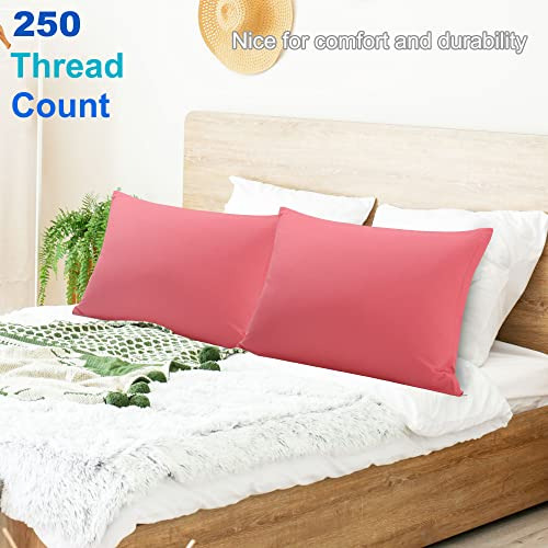 Fundas De Almohada 100% Algodón Egipcio, Rosas, 2 Piezas