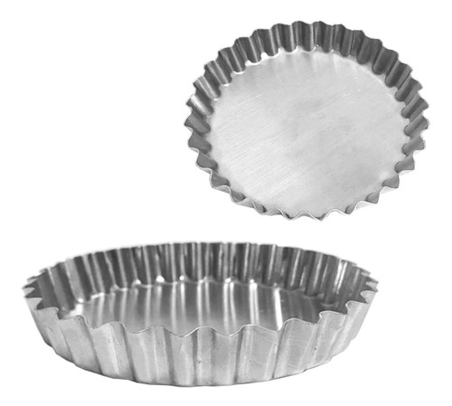 Set X3 Moldes Tartera Tartita Mini Aluminio 12cm Silmar