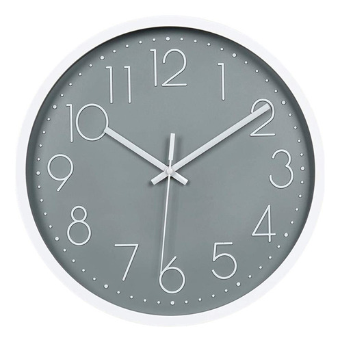 Reloj De Pared Redondo Decorativo De 12 Pulgadas, Silencioso