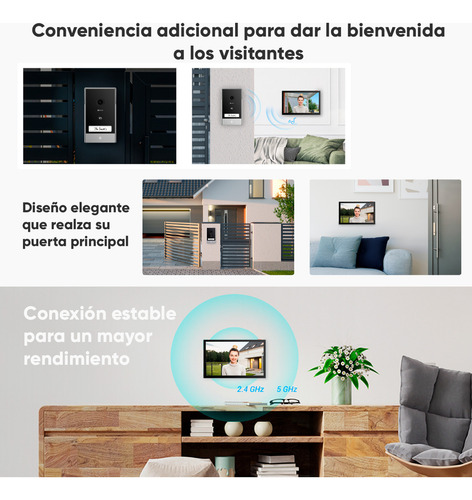 Ezviz Hp7 Videoportero Ip Conexión A 2 Hilos/monitor Wi-fi