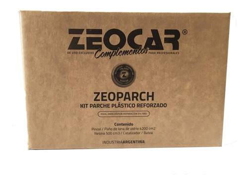 Zeoparch Parche Plástico Con Fibra De Vidrio X 190 Ml
