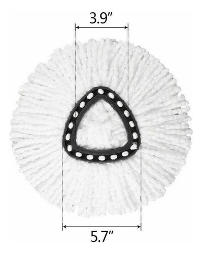 6 Piezas De Cabeza Giratoria Para Trapeador F / Spin Mop