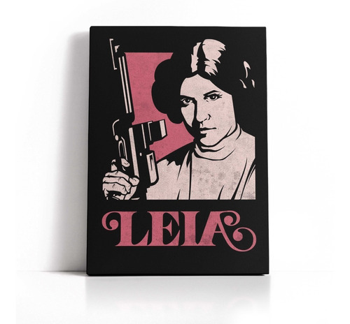 Cuadro Decorativo Star Wars - Leia - En Lienzo