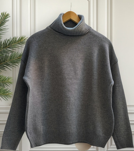 Sweater De Bremer Doble Hilo Con Puño Ancho. Laila. Sidney