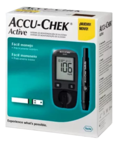 Glucómetro Accu-chek Active Negro