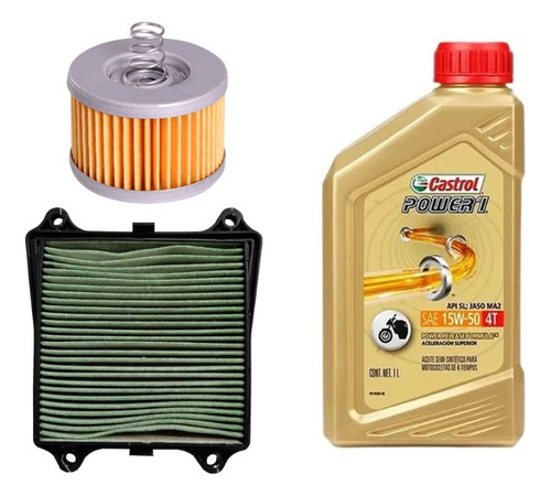 Kit Service Aceite Castrol Rouser 160 Ns Bajaj El Tala 