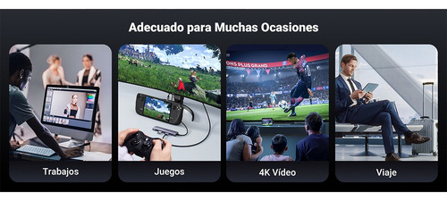 Hub Usb-c 7 En 1 2 Usb-a 3.0 1 Usb-c 3.0(5gbps) 1 Usb-c Pd