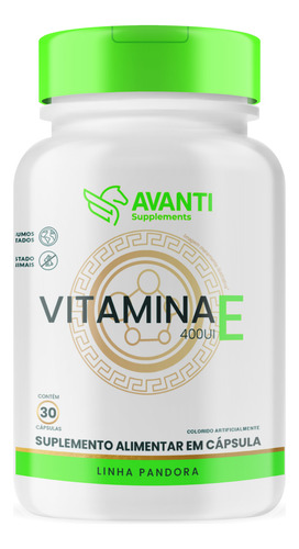 Vitamina E 400ui Suplemento Alimentar 30 Cápsulas