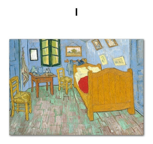 Pintura Cuadro Van Gogh El Dormitorio En Arlés - Sin Marco