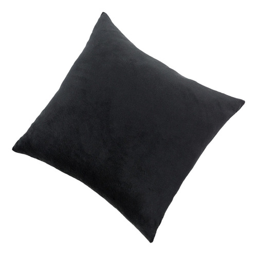 Imagen 3 de 3 de Funda De Almohada Para Decoración Del Hogar Negro 60 X 60cm
