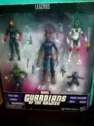 Figuras Guardianes De La Galaxia 5pack Marvel Universe 3.75