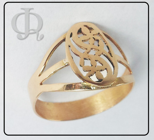 Imagen 3 de 7 de Anillo Oro 18k 2,7grs Sello Sirio Macizo Certificado Garant