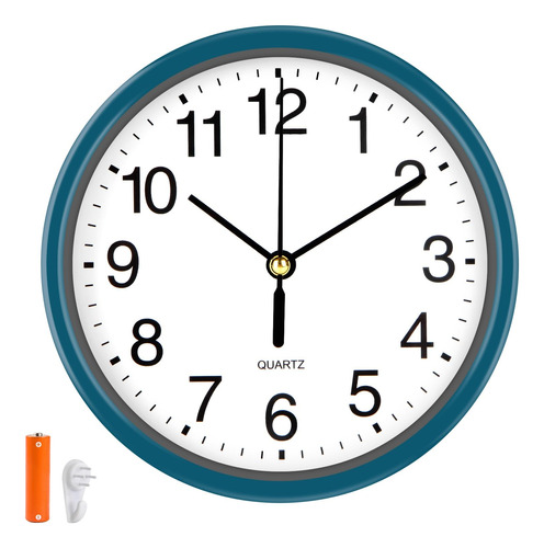 Eternahora Silent Wall Clock Non Ticking, 6 Inch Wall Clock.