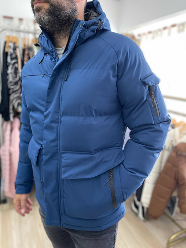 Campera Parka Impermeable Nieve Sky Hombre The Big Shop