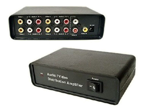 Distribuidor Amplicador De Audio Y Video Rca 1 A 4 Tv Lcd