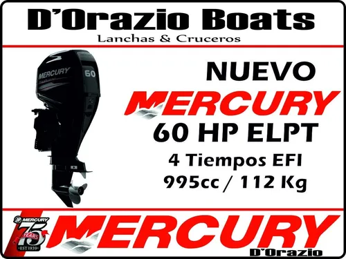 Semirrigidos Kiel 500 Matrizado + Motor Mercury 60 Hp 4t Efi