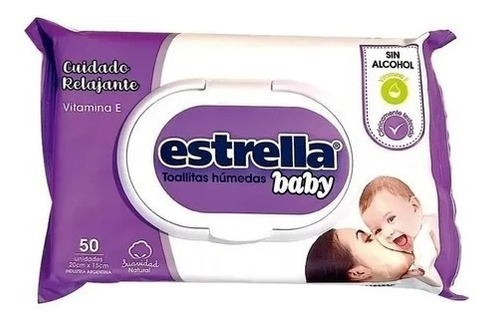 Toallitas Humedas Cuidado Relajante Estrella Baby Con Tapa