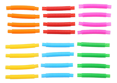 Juguete De Tubo Elástico Sensorial Para Niños, Colorido Y Fl