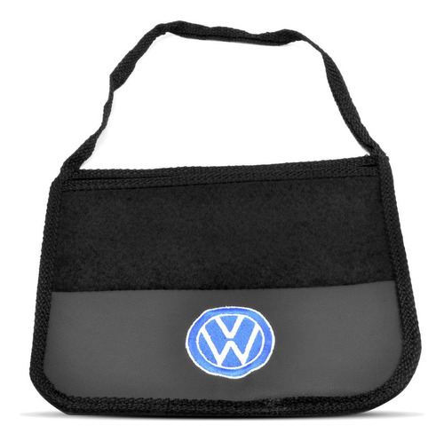 Porta Lixo Carro Preto Bordado Jetta 2007 2008 2009 2010