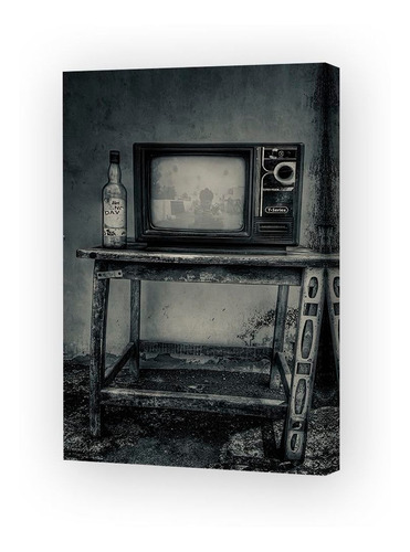 Cuadro 40x60cm Retro Vintage Antigua Tv Television P5