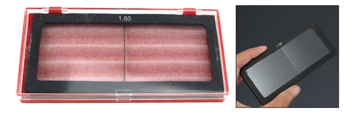 2 Lente De Lupa De Vidrio Transparente 110x55mm Gafas De
