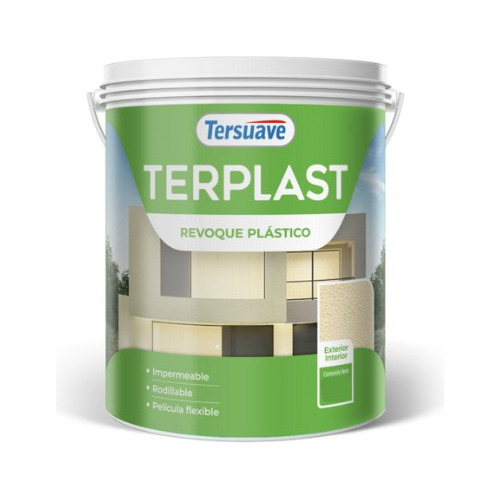 Revoque Plástico Con Color Terplast 12,5kg A Rodillo-deacero