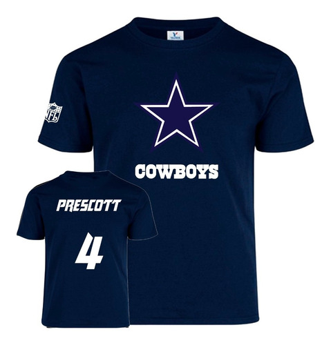 Playera Vaqueros De Dallas Nfl Cowboys Dak Prescott Color