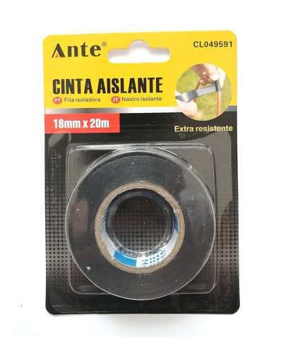 Cinta Aislante Negra/huincha Aisladora18mmx20mt (e.fuerte)