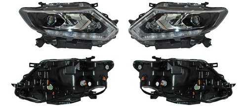 Par Faros Ns Xtrail 2016-2017 Elect Leds C/lupa Tyc