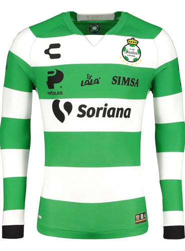 Jersey Santos Laguna Charly Manga Larga Original22 Caballer