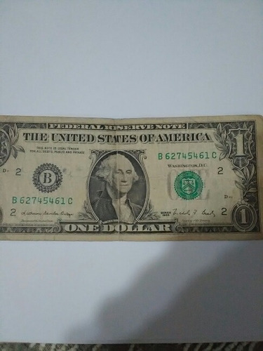 1 Billete 1 Dólar 1988 B