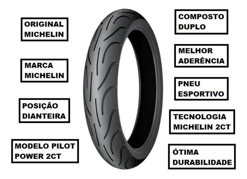 Pneu Michelin Diant. 120/70-17 Pilot Power 2ct Versys 1000