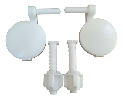 Kit Asiento Tapa W.c. Bisagras Redondas / Ventasrey Color Blanco