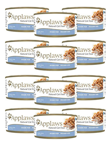 Applaws Pescado Azul - Alimento Húmedo Para Gatos 70gr X12