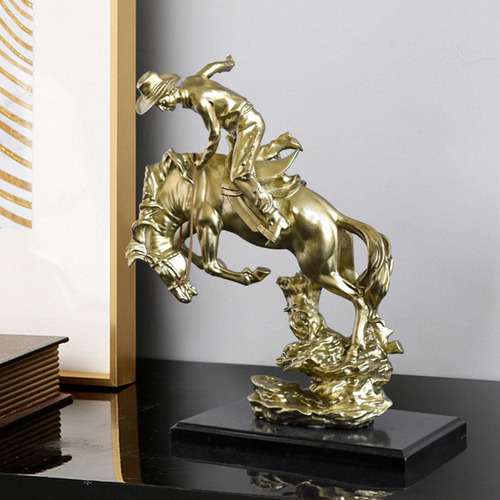 Estatua Ecuestre De Vaquero, Escultura De Vaquero Para El
