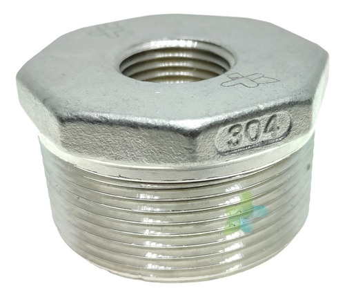 Conexión Reducción Bushing De 1 1/2 A 1/2 Acero Inoxidable
