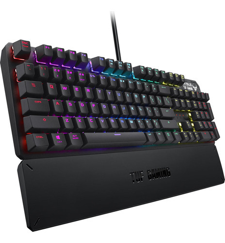 Teclado Mecanico Gamer Asus Tuf Gaming K3 Rgb Aura Sync Idioma Inglés Us Color Del Teclado Gunmetal Grey