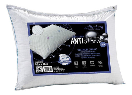 Travesseiro Altenburg Antistress 0.49x0.68m Branco