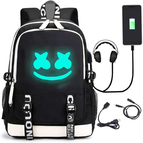 Mochila Iluminada Con Cargador Usb