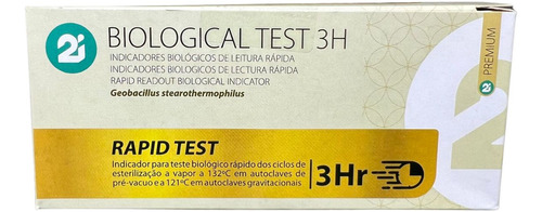 Teste Indicador Biológico Autoclave Vapor 3 Horas - 50 Unds