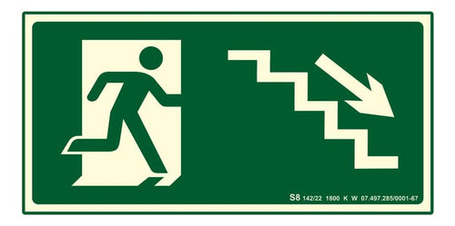 Kit 25 Placas De Sinalização Fotoluminescente Diversas