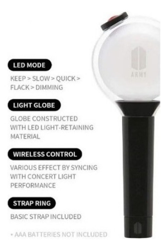 Yy Bts Army Bomb Ver.4 Light Stick Mapa De Las Mejores