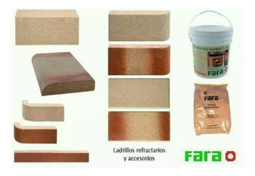 Ladrillo Refractario Nro 1. 5 Unidades - Easy