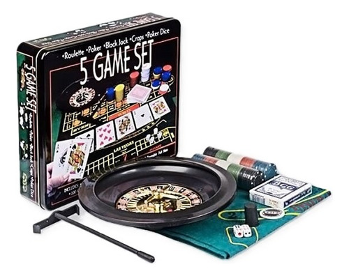 Set Juego Casino 5 En 1 