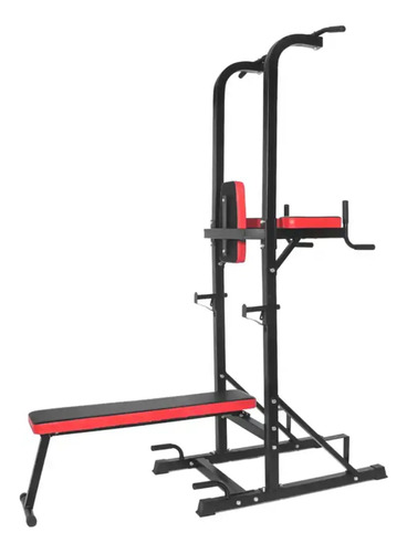 Mini Gym Multifuncional Rack Squat Pull Ups Abs + Ligas 